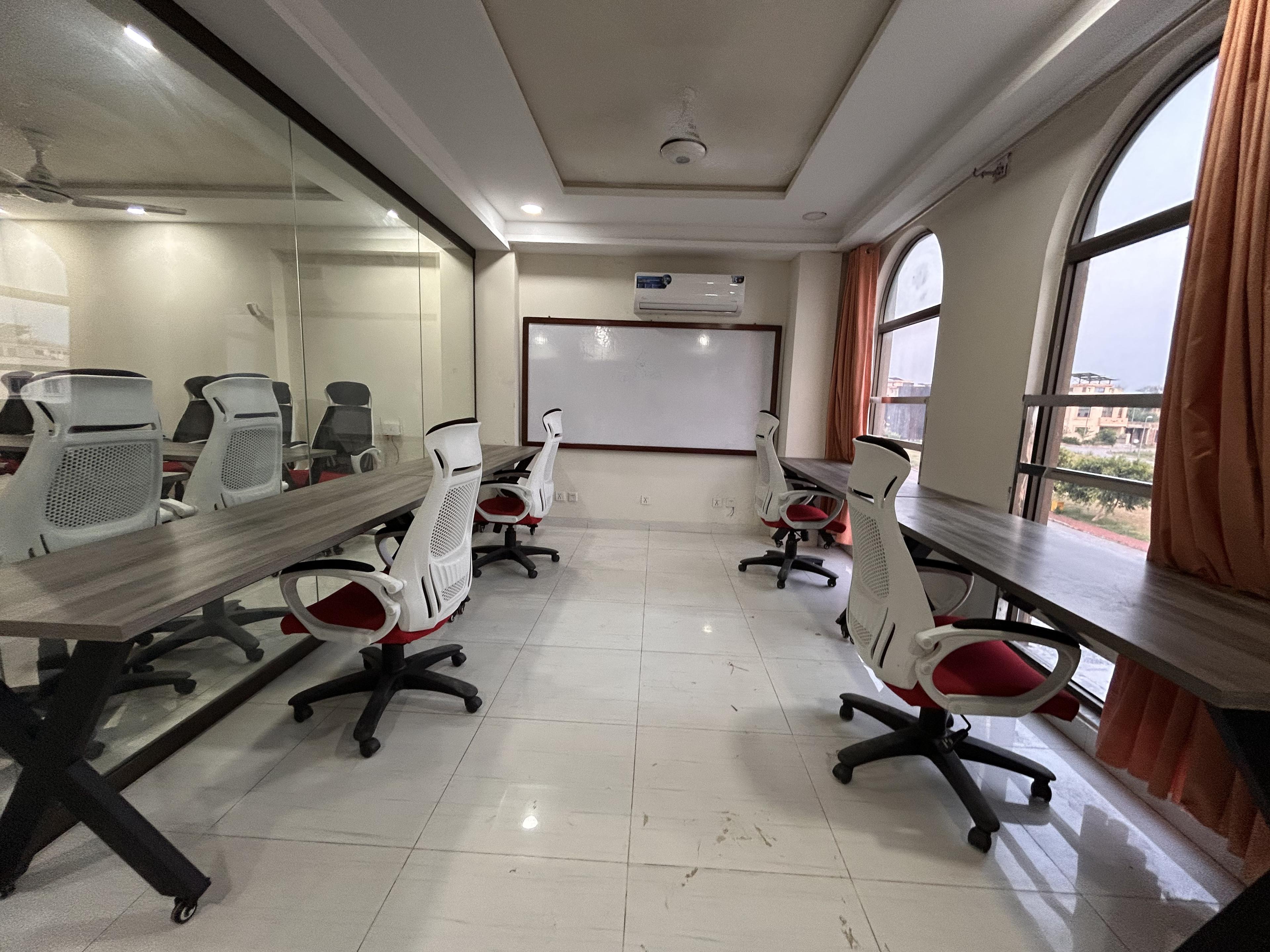 Main furnished workspace on the second floor